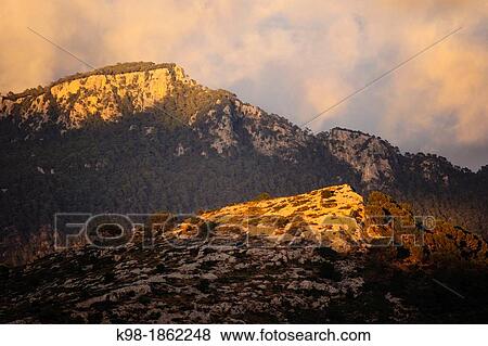 Puntal de Plan? cia, banyalbufar, Sierra de Tramuntana 893 meters Mallorca Balearic Islands Spain View Large Photo Image Stock Photo - Puntal de Plan? cia, banyalbufar, Sierra de Tramuntana 893 meters Mallorca Balearic Islands Spain. Fotosearch