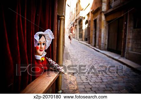 Puppets in the city of Lyon. France, Rhone, Lyon, historical site listed as World Heritage by UNESCO, Vieux Lyon Old Town. View Large Photo Image Stock Image - Puppets in the city of Lyon. France, Rhone, Lyon, historical site listed as World Heritage by UNESCO, Vieux Lyon Old Town.. Fotosearch