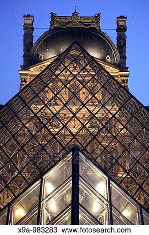 Pyramid by Pei, Louvre Art Museum, Paris, France View Large Photo Image Stock Image - Pyramid by Pei, Louvre Art Museum, Paris, France. Fotosearch