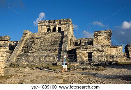 Pyramid el Castillo the castle, in the coastal Maya site of Tulum, YucatBn Peninsula, Caribbean Sea, Quintana Roo state, Mexico, Central America View Large Photo Image Stock Image - Pyramid el Castillo the castle, in the coastal Maya site of Tulum, YucatBn Peninsula, Caribbean Sea, Quintana Roo state, Mexico, Central America. Fotosearch