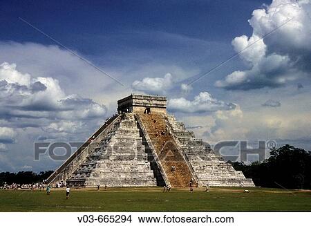 Pyramid of Kukulcan (aka? El Castillo? ), Chichen Itza. Yucatan, Mexico View Large Photo Image Picture - Pyramid of Kukulcan (aka? El Castillo? ), Chichen Itza. Yucatan, Mexico. Fotosearch