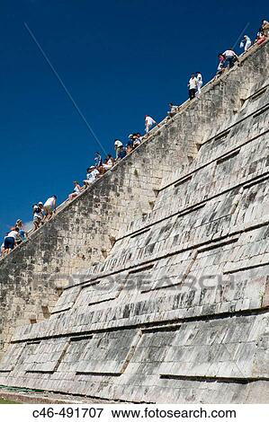 Pyramid of Kukulcan (aka? El Castillo? ), Chichen Itza. Yucatan, Mexico View Large Photo Image Stock Photo - Pyramid of Kukulcan (aka? El Castillo? ), Chichen Itza. Yucatan, Mexico. Fotosearch