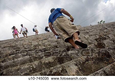 Pyramid of the Magician in Pre-Columbian mayan ruins of Uxmal. Yucatan, Mexico View Large Photo Image Stock Photography - Pyramid of the Magician in Pre-Columbian mayan ruins of Uxmal. Yucatan, Mexico. Fotosearch