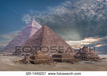 Pyramids of Giza, Cairo, Egypt View Large Photo Image Stock Photo - Pyramids of Giza, Cairo, Egypt. Fotosearch