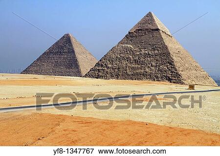 Pyramids of Giza Egypt View Large Photo Image Stock Photo - Pyramids of Giza Egypt. Fotosearch