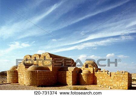 Qasr Amra desert castle, Jordan View Large Photo Image Picture - Qasr Amra desert castle, Jordan. Fotosearch