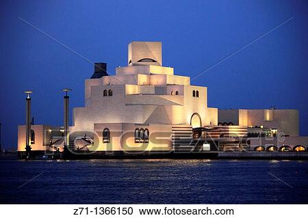 Qatar, Doha, Museum of Islamic Art, I M Pei architect, View Large Photo Image Stock Image - Qatar, Doha, Museum of Islamic Art, I M Pei architect,. Fotosearch