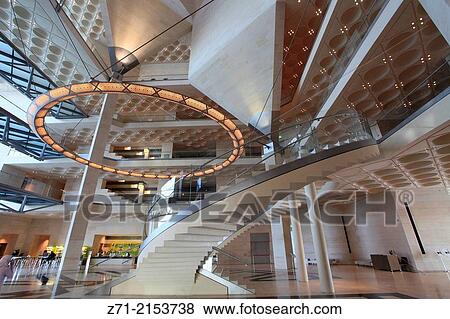 Stock Photo - Qatar, Doha, Museum of Islamic Art, interior,.. Fotosearch