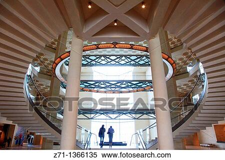 Qatar, Doha, Museum of Islamic Art, interior, I M Pei, architect, View Large Photo Image Stock Photography - Qatar, Doha, Museum of Islamic Art, interior, I M Pei, architect,. Fotosearch