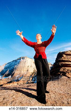 Qigong. Zion National Park. Utah. USA View Large Photo Image Stock Photo - Qigong. Zion National Park. Utah. USA. Fotosearch