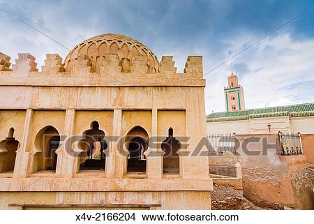 Picture - Qoubba Almoravid, Marrakech (Marrakesh), Morocco, North Africa, Africa.. Fotosearch