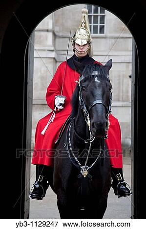 Queens Life Guards on Parade, London, England View Large Photo Image Stock Photo - Queens Life Guards on Parade, London, England. Fotosearch