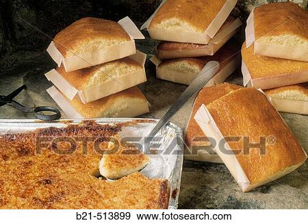 Stock Photo - ? Quesada? and? sobaos? two specialities from Pasiego valley. Cantabria, Spain. Fotosearch
