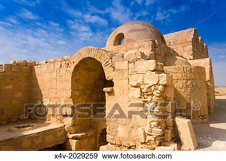 Qusayr Amra or Quseir Amra, Hummayad Hunting Pavilion, Jordan, Middle East. View Large Photo Image Stock Photo - Qusayr Amra or Quseir Amra, Hummayad Hunting Pavilion, Jordan, Middle East.. Fotosearch