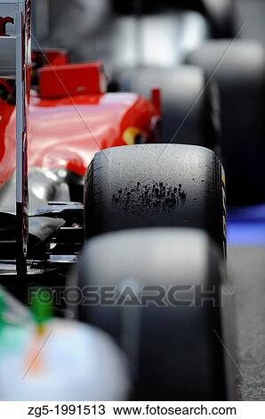 race cars lined up during the Formula One Grand Prix of Spain on Circuit de Catalunya race track in Montmelo near Barcelona, Spain. View Large Photo Image Stock Image - race cars lined up during the Formula One Grand Prix of Spain on Circuit de Catalunya race track in Montmelo near Barcelona, Spain.. Fotosearch