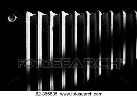 Radiator heating in white and black Light and shadow View Large Photo Image Stock Photography - Radiator heating in white and black Light and shadow. Fotosearch