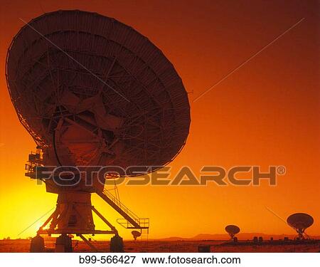 Radio telescope satellite dishes, (VLA) San Augustin Plain, New Mexico, USA. View Large Photo Image Stock Photo - Radio telescope satellite dishes, (VLA) San Augustin Plain, New Mexico, USA.. Fotosearch
