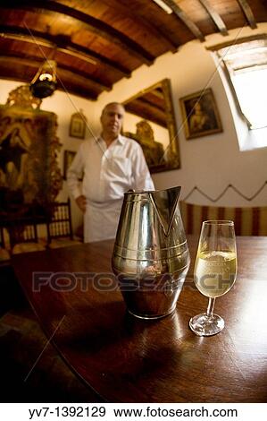 Stock Photo - Rafael Carrillo in? Sacristy? proudly shows us the virtues of? fine? of Cordoba. Fotosearch