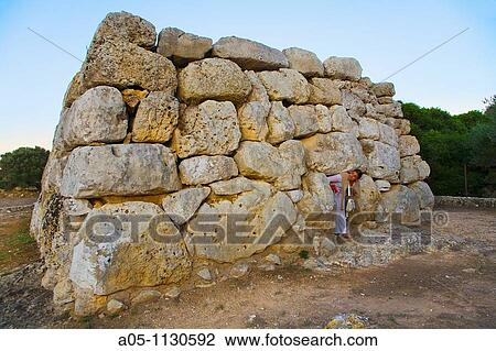 Rafal Rubi funerary building. Minorca. Balearic Islands. Spain. View Large Photo Image Stock Image - Rafal Rubi funerary building. Minorca. Balearic Islands. Spain.. Fotosearch