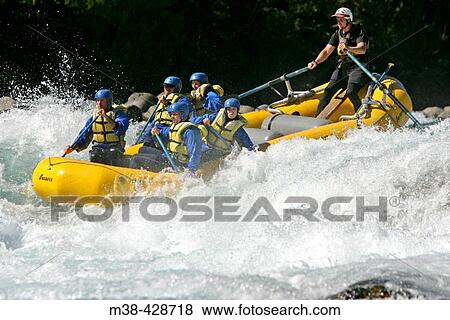 Stock Photo - Rafting. Chile.. Fotosearch