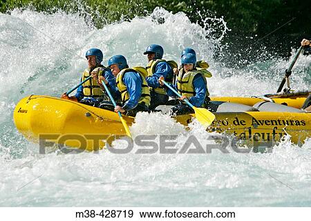 Rafting. Chile. View Large Photo Image Stock Photo - Rafting. Chile.. Fotosearch