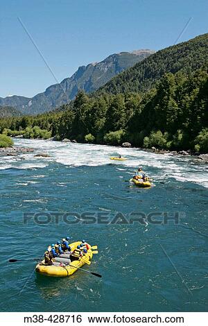 Rafting. Chile. View Large Photo Image Stock Photograph - Rafting. Chile.. Fotosearch
