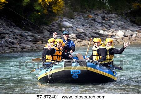 Rafting, Shotover River, Queenstown, South Island, New Zealand View Large Photo Image Stock Image - Rafting, Shotover River, Queenstown, South Island, New Zealand. Fotosearch