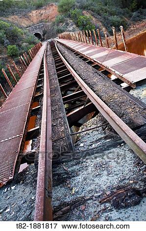 railroads leak deformed and abandoned, Rio Tinto basin, Huelva, Andalucia, Spain, Europe View Large Photo Image Stock Photo - railroads leak deformed and abandoned, Rio Tinto basin, Huelva, Andalucia, Spain, Europe. Fotosearch