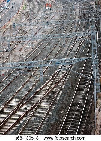 Railroads, Tarragona, Catalonia, Spain View Large Photo Image Stock Image - Railroads, Tarragona, Catalonia, Spain. Fotosearch