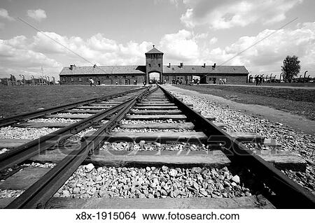 Railway in Auschwitz II Birkenau nazi concentration camp, Poland View Large Photo Image Picture - Railway in Auschwitz II Birkenau nazi concentration camp, Poland. Fotosearch