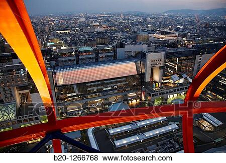 Railway Station, Kyoto, Japan. View Large Photo Image Stock Photo - Railway Station, Kyoto, Japan.. Fotosearch
