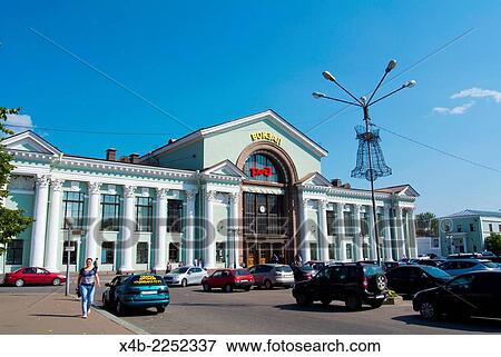 Stock Photo - Railway station, Vyborg, Karelia, Russia, Europe.. Fotosearch