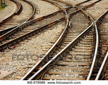 Railway View Large Photo Image Stock Photograph - Railway. Fotosearch