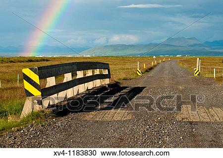 Rainbow in Vestur-Landeyjar South Iceland View Large Photo Image Stock Image - Rainbow in Vestur-Landeyjar South Iceland. Fotosearch
