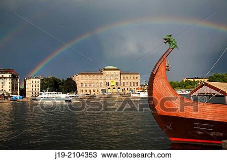 Rainbow over Nationalmuseum, Stockholm Sweden. View Large Photo Image Stock Image - Rainbow over Nationalmuseum, Stockholm Sweden.. Fotosearch