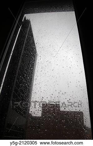 raindrops on window in rome italy View Large Photo Image Stock Photography - raindrops on window in rome italy. Fotosearch