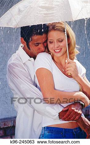 Stock Image - Rainy Day Love. Fotosearch