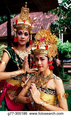 Stock Photograph - Ramaya Dance. Balinese dancers from Ubud, Indonesia. Fotosearch