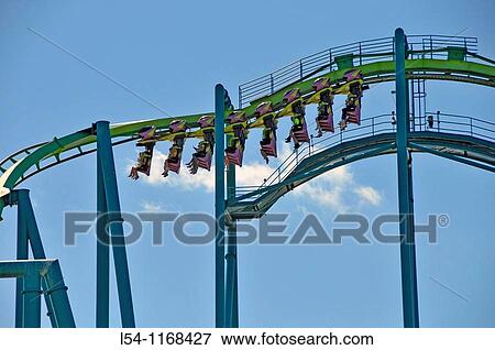 Stock Photo - Raptor Ride Cedar Point Amusement Park Sandusky Ohio. Fotosearch