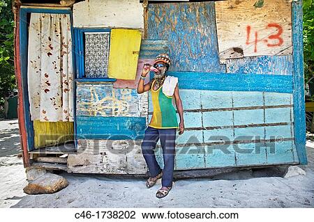 Rastafarian, Negril, Jamaica, West Indies, Caribbean, Central America. View Large Photo Image Stock Image - Rastafarian, Negril, Jamaica, West Indies, Caribbean, Central America.. Fotosearch