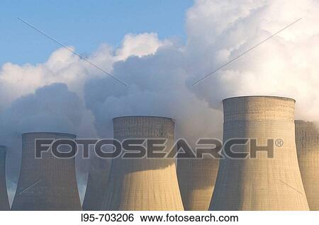 Stock Photograph - Ratcliffe-on-Soar charcoal-fueled power plant, United Kingdom. Fotosearch