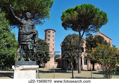 Ravenna (Italy): Augustus statue in the park of SantApollinare in Classe Basilica View Large Photo Image Stock Image - Ravenna (Italy): Augustus statue in the park of SantApollinare in Classe Basilica. Fotosearch