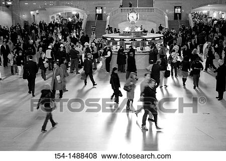 Reaching people on the New York Central Station View Large Photo Image Stock Photo - Reaching people on the New York Central Station. Fotosearch