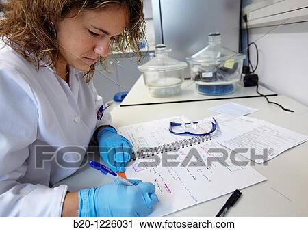Reaction calculation, Polymer Laboratory View Large Photo Image Stock Image - Reaction calculation, Polymer Laboratory. Fotosearch