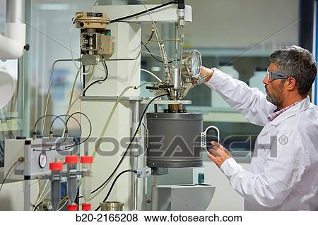 Stock Photo - Reactor HP / PT. Inorganic laboratory. Energy and Environment Division. Tecnalia Research and Innovation. Donostia. San Sebastian. Gipuzkoa. Basque Country. Spain.. Fotosearch