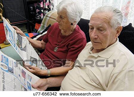 Reading senior citizens. View Large Photo Image Stock Image - Reading senior citizens.. Fotosearch