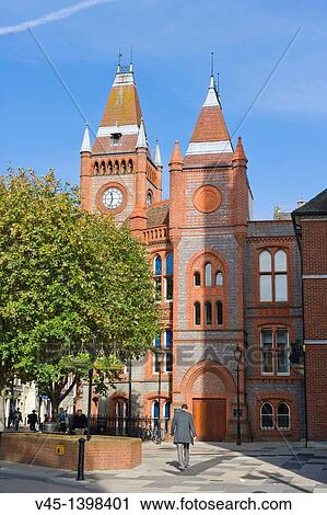 Reading Town Hall from Friar Street, Reading, Berkshire, England, UK. View Large Photo Image Stock Image - Reading Town Hall from Friar Street, Reading, Berkshire, England, UK.. Fotosearch