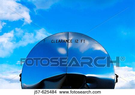 Rear of water truck. Clearance 12 feet. View Large Photo Image Picture - Rear of water truck. Clearance 12 feet.. Fotosearch