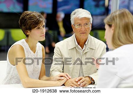 Stock Photo - Reception of patients, Onkologikoa Hospital, Oncology Institute, Case Center for prevention, diagnosis and treatment of cancer, Donostia, San Sebastian, Gipuzkoa, Basque Country, Spain. Fotosearch