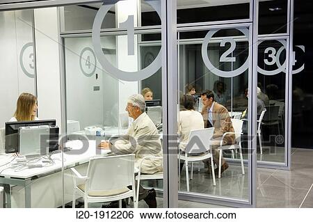 Reception of patients, Onkologikoa Hospital, Oncology Institute, Case Center for prevention, diagnosis and treatment of cancer, Donostia, San Sebastian, Gipuzkoa, Basque Country, Spain View Large Photo Image Stock Photograph - Reception of patients, Onkologikoa Hospital, Oncology Institute, Case Center for prevention, diagnosis and treatment of cancer, Donostia, San Sebastian, Gipuzkoa, Basque Country, Spain. Fotosearch
